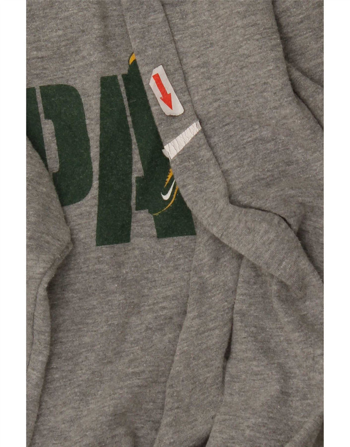 Nike Mens Packers Graphic Top Long Sleeve Small Grey Cotton
