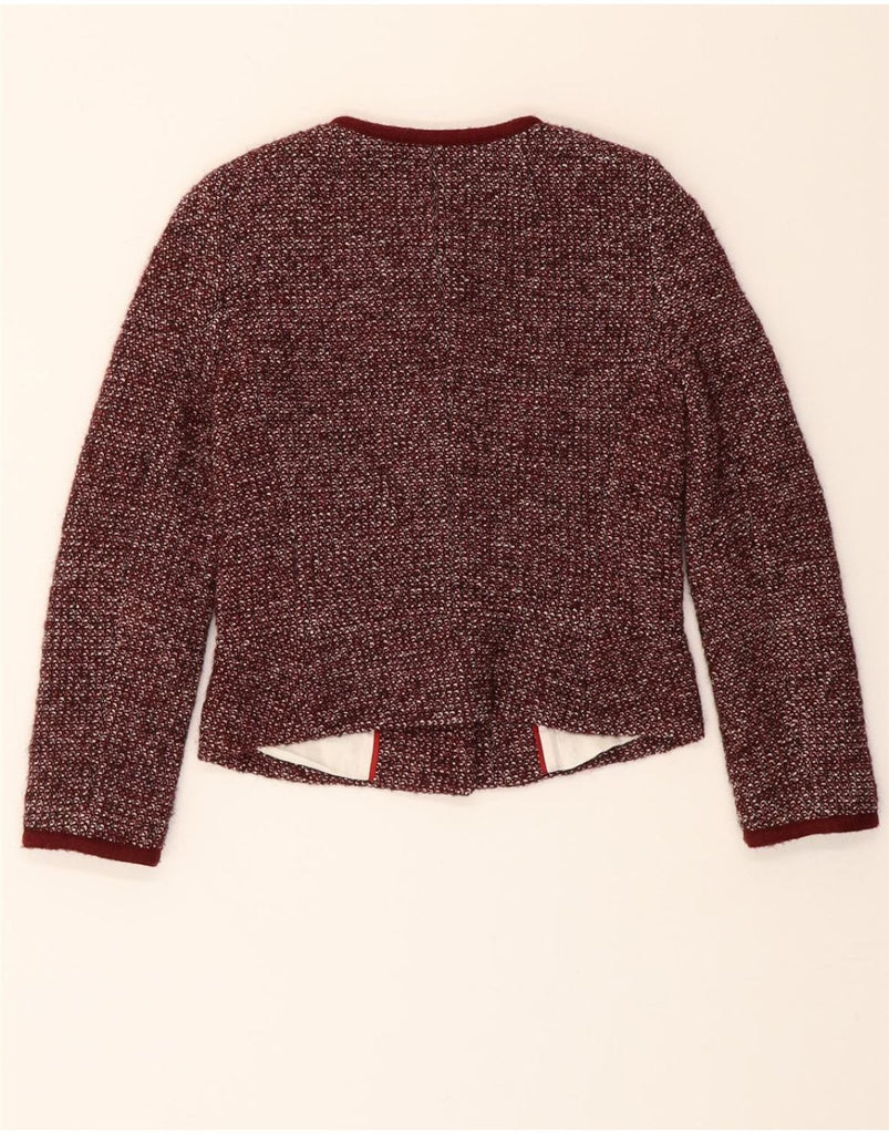 BANANA REPUBLIC Womens Blazer Jacket US 00 2XS Burgundy Cotton Vintage Banana Republic and Second-Hand Banana Republic from Messina Hembry 