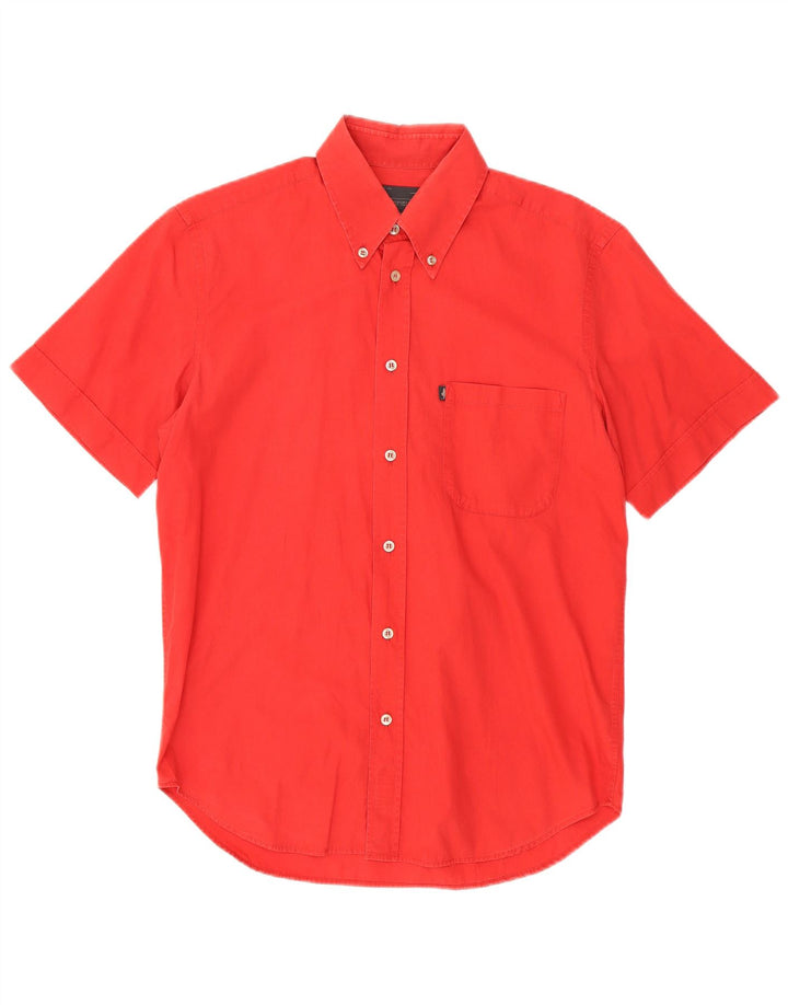 Marlboro Classics Mens Short Sleeve Shirt Medium Red Cotton