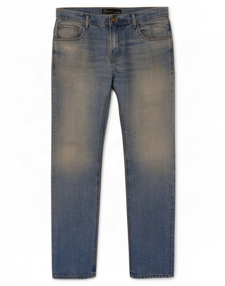 Zara Mens Slim Jeans W34 L33 Blue