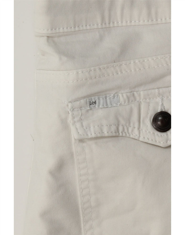 LEE Womens Casual Shorts W34 Large  White Vintage Lee and Second-Hand Lee from Messina Hembry 