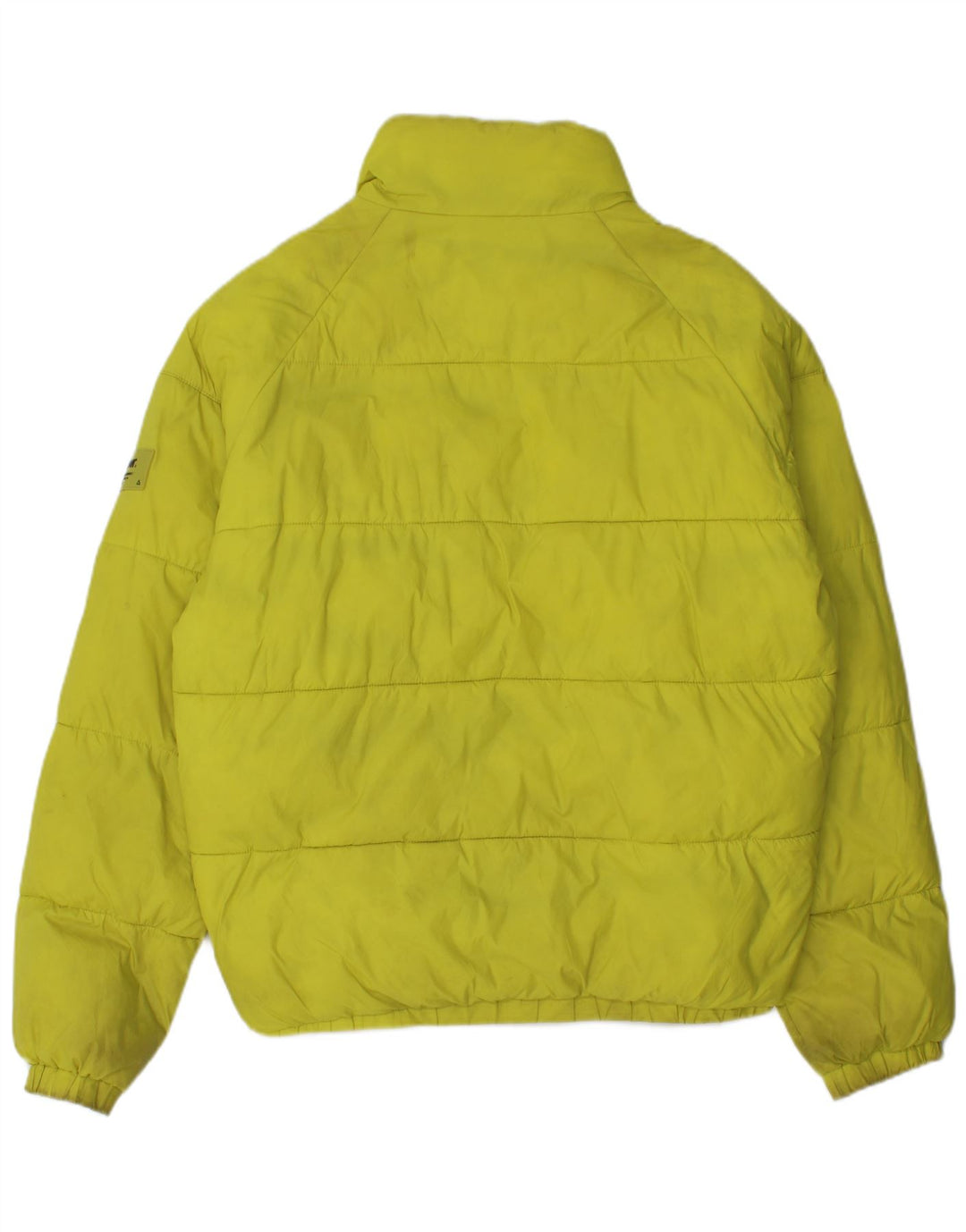 Zara Mens Loose Fit Padded Jacket UK 36 Small Yellow Polyester