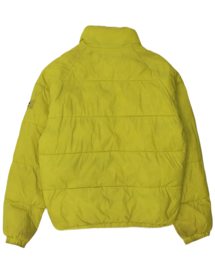 Zara Mens Loose Fit Padded Jacket UK 36 Small Yellow Polyester