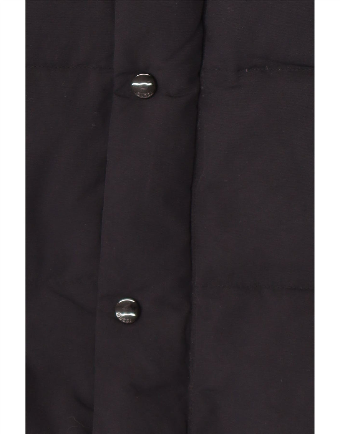 Gucci Mens Graphic Hooded Padded Coat IT 46 Large Black Polyamide