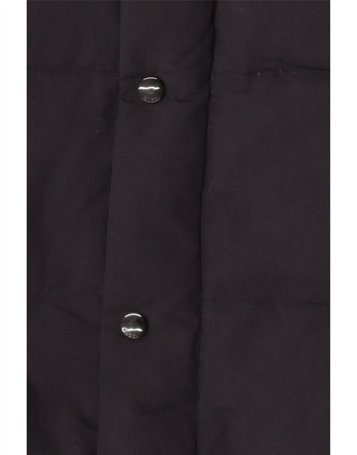 Gucci Mens Graphic Hooded Padded Coat IT 46 Large Black Polyamide