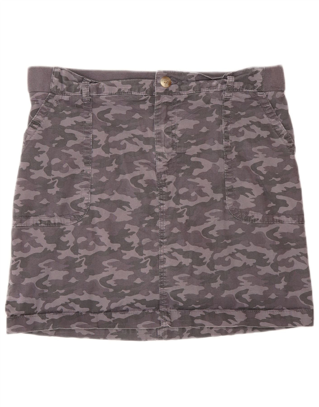 LEE Womens Skort US 14 XL  Grey Camouflage Cotton