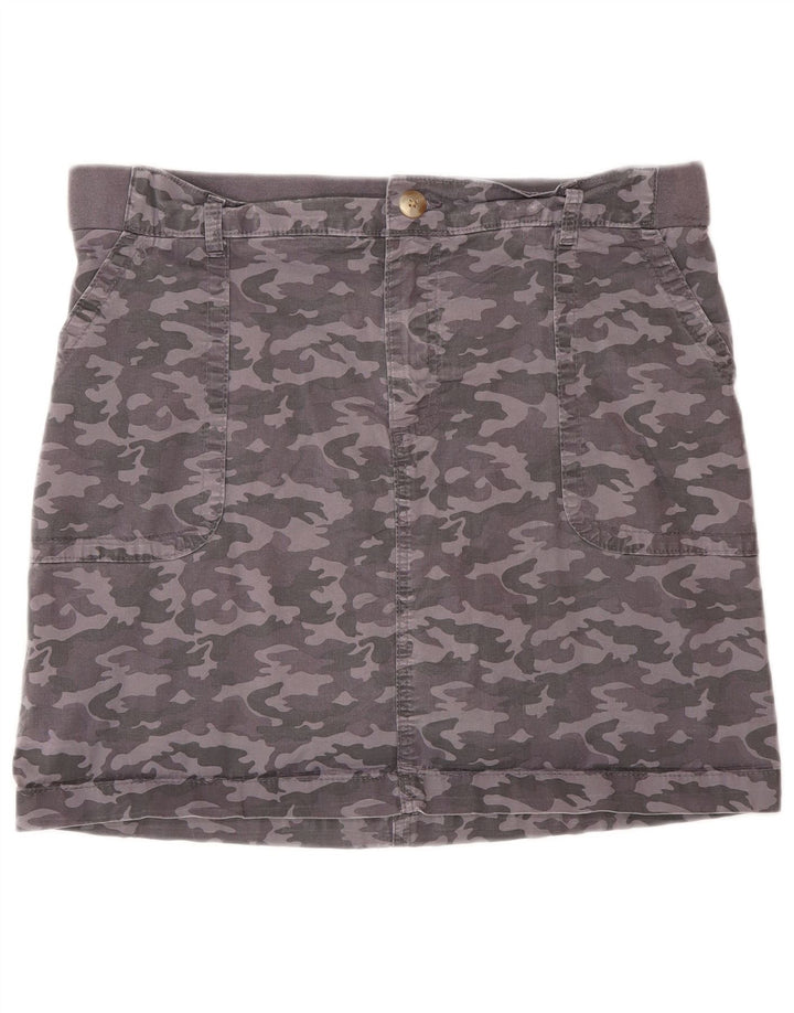 LEE Womens Skort US 14 XL  Grey Camouflage Cotton
