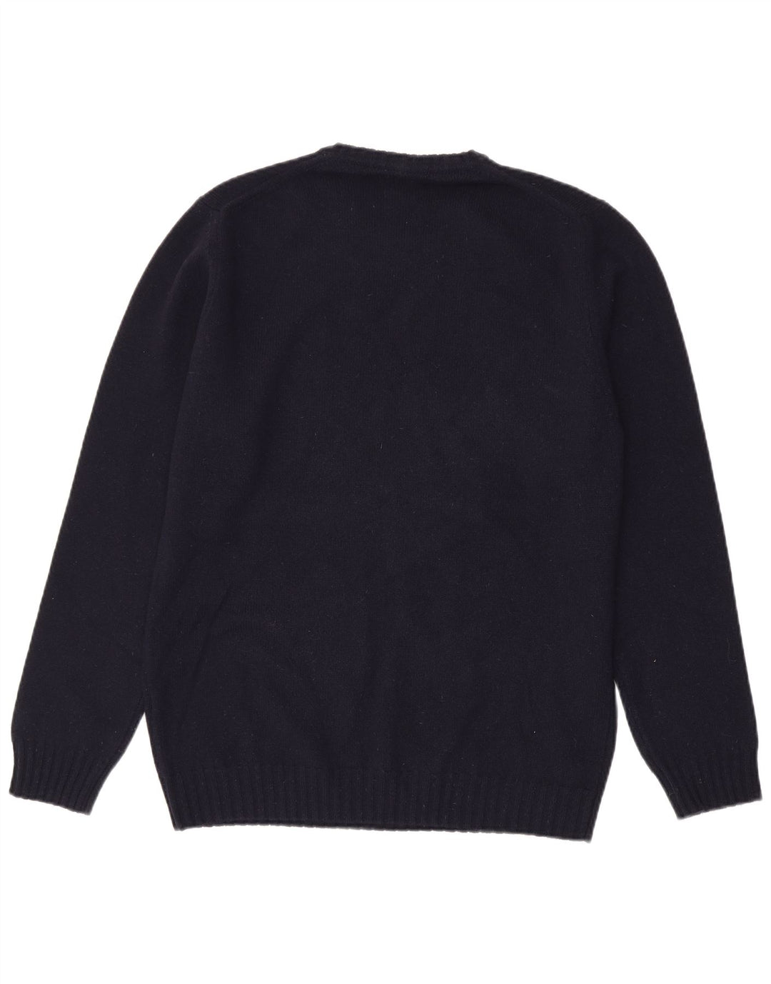 Massimo Dutti Mens Crew Neck Jumper Sweater XL Navy Blue
