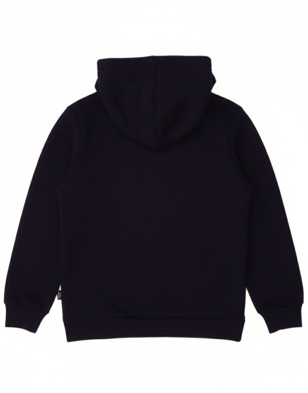 PUMA Boys Graphic Hoodie Jumper 9-10 Years Navy Blue Cotton