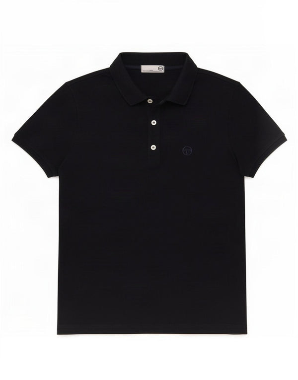 Sergio Tacchini Womens Polo Shirt UK 14 Medium Navy Blue