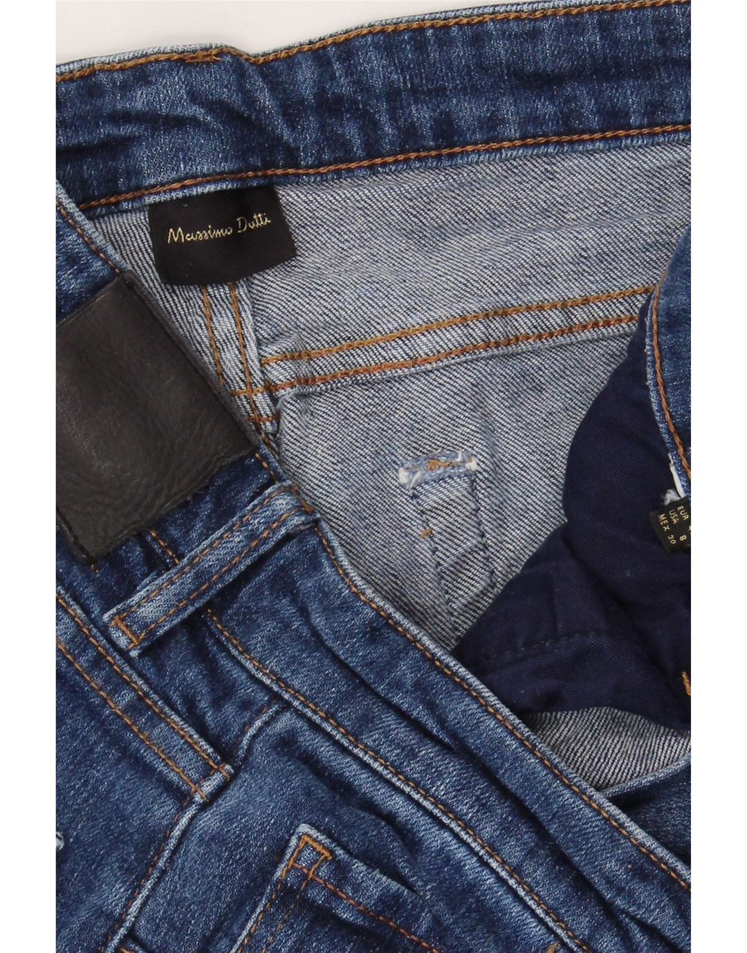 MASSIMO DUTTI Womens Straight Jeans EU 40 Medium W30 L30 Blue Vintage Massimo Dutti and Second-Hand Massimo Dutti from Messina Hembry 
