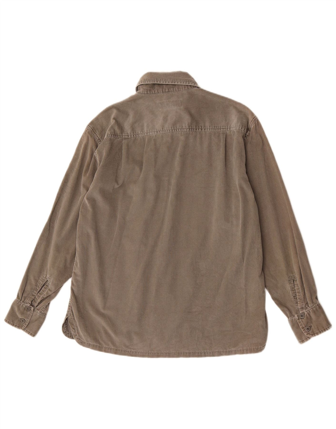 Wrangler Mens Corduroy Shirt Medium Grey