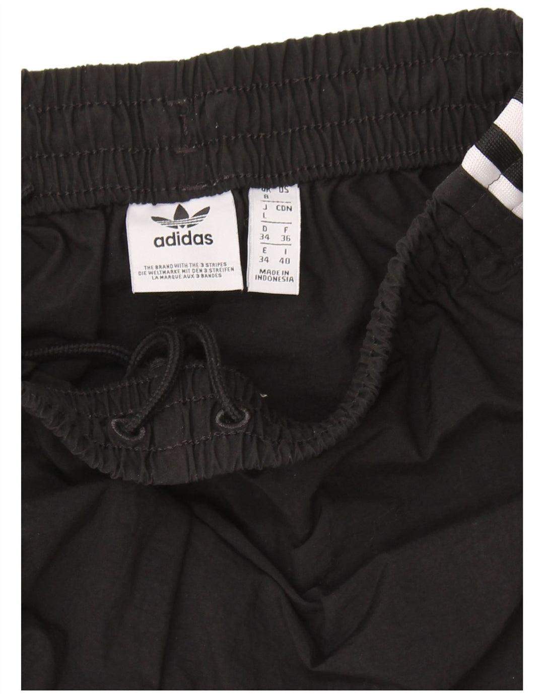 Adidas Womens Graphic Tracksuit Trousers Joggers UK 8 Small Black Polyester