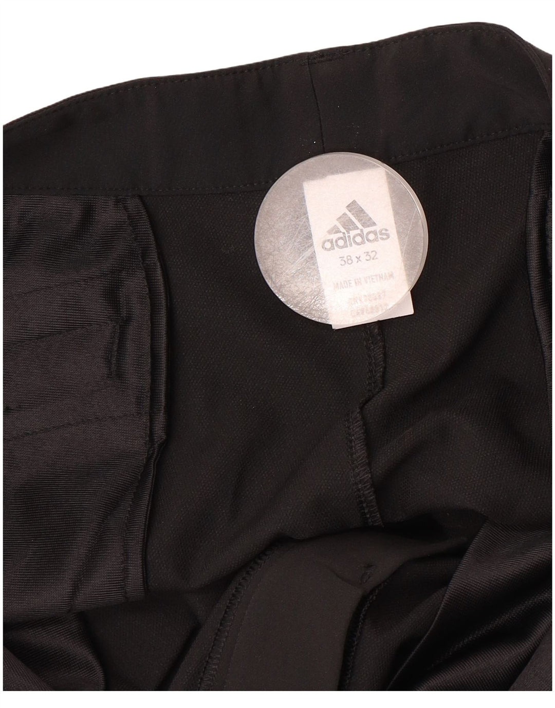 ADIDAS Mens Slim Chino Trousers W38 L32  Black
