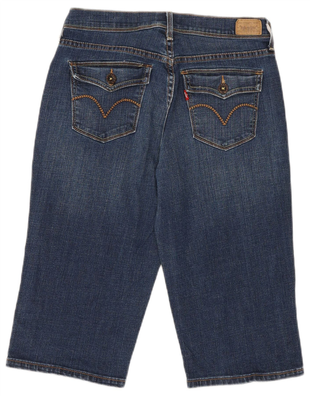 LEVI'S Womens Skimmer Denim Bermuda Shorts US 6 Medium W30  Navy Blue