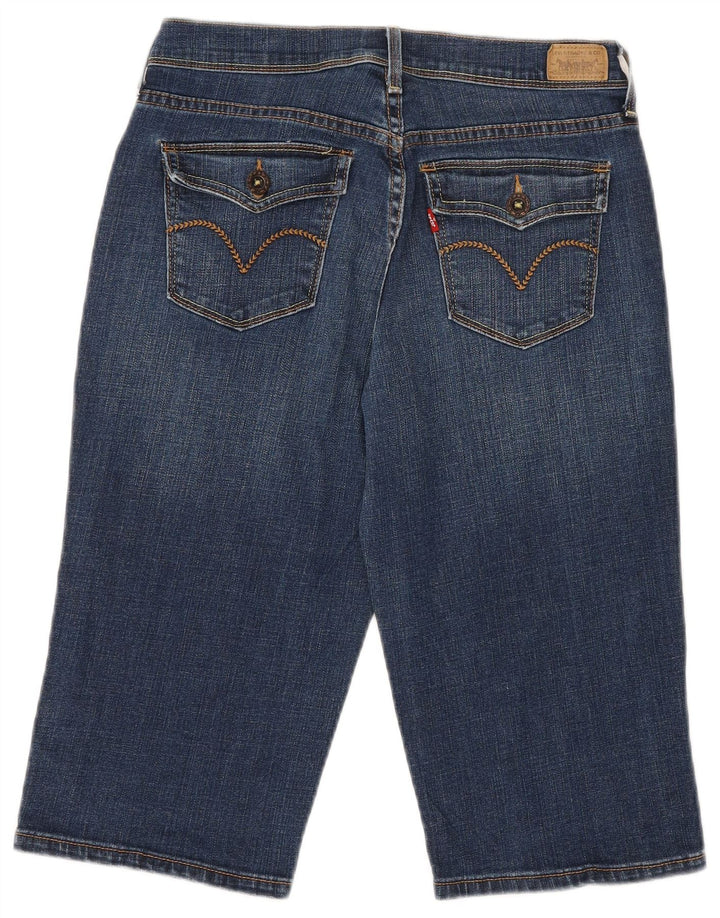 LEVI'S Womens Skimmer Denim Bermuda Shorts US 6 Medium W30  Navy Blue