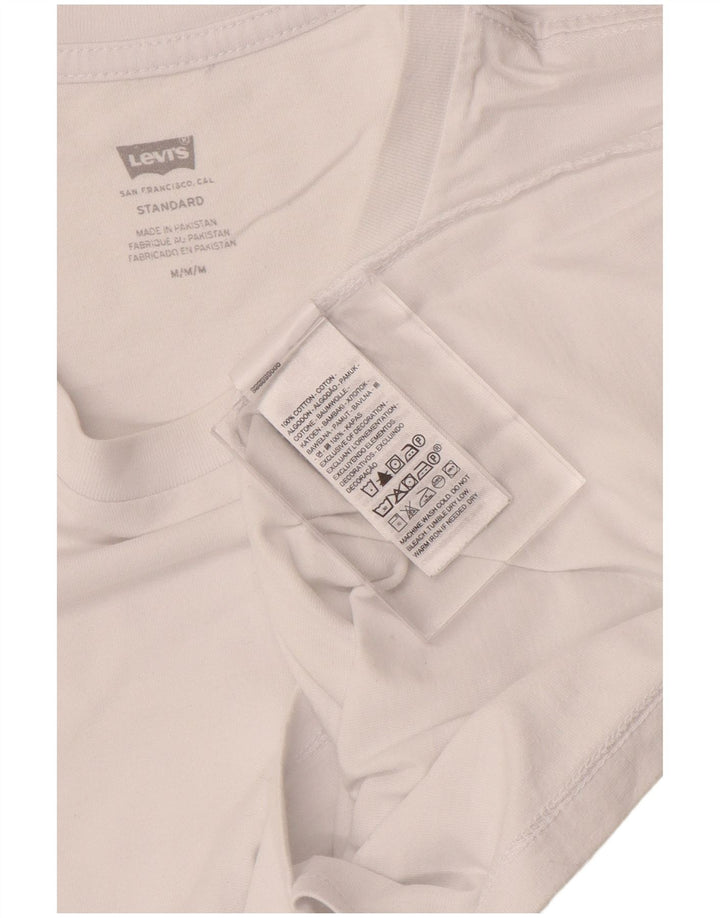 Levi's Mens Standard T-Shirt Top Medium White Cotton