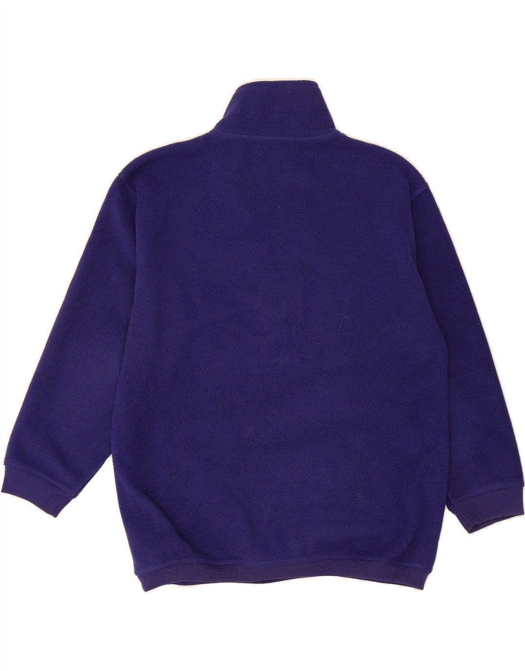 ST. BERNARD Womens Zip Neck Fleece Jumper US 10/12 Large Blue Polyester Vintage St. Bernard and Second-Hand St. Bernard from Messina Hembry 