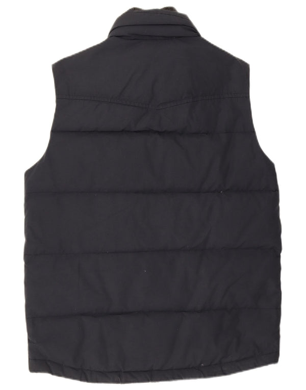 Tommy Hilfiger Mens Padded Gilet UK 36 Small Navy Blue Cotton