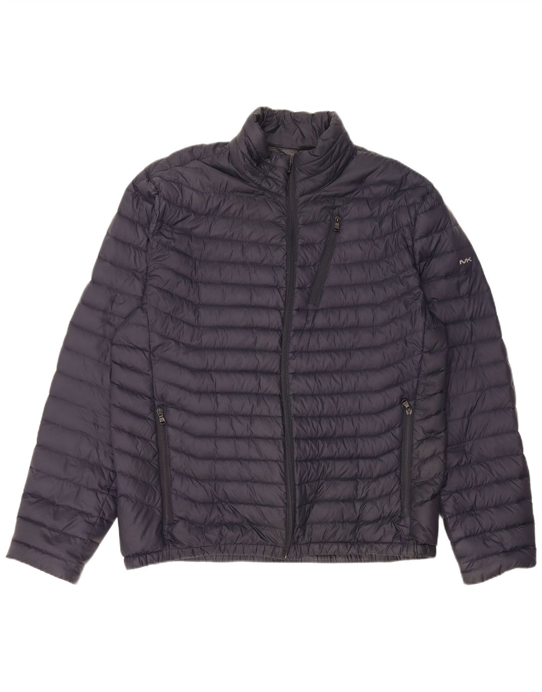 MICHAEL KORS Mens Padded Jacket UK 42 XL Navy Blue Nylon