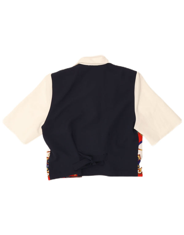 PARK LANE Womens Crop Shirt Blouse EU 38 Medium Multicoloured Paisley