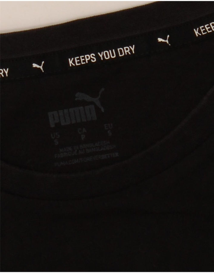 Puma Mens Graphic T-Shirt Top Small Black