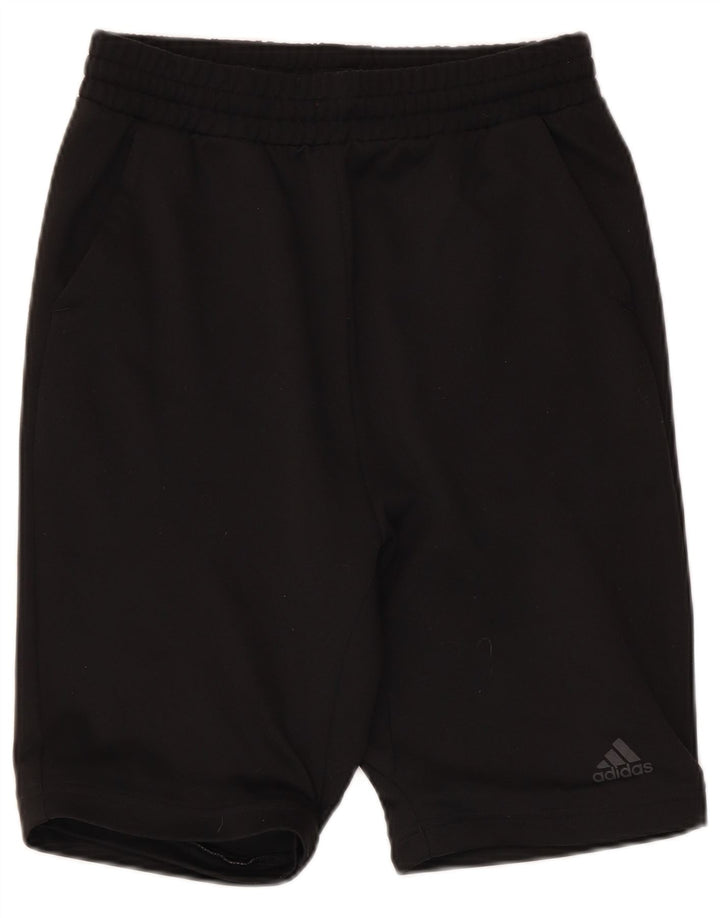 Adidas Boys Graphic Sport Shorts 14-15 Years Black Polyester