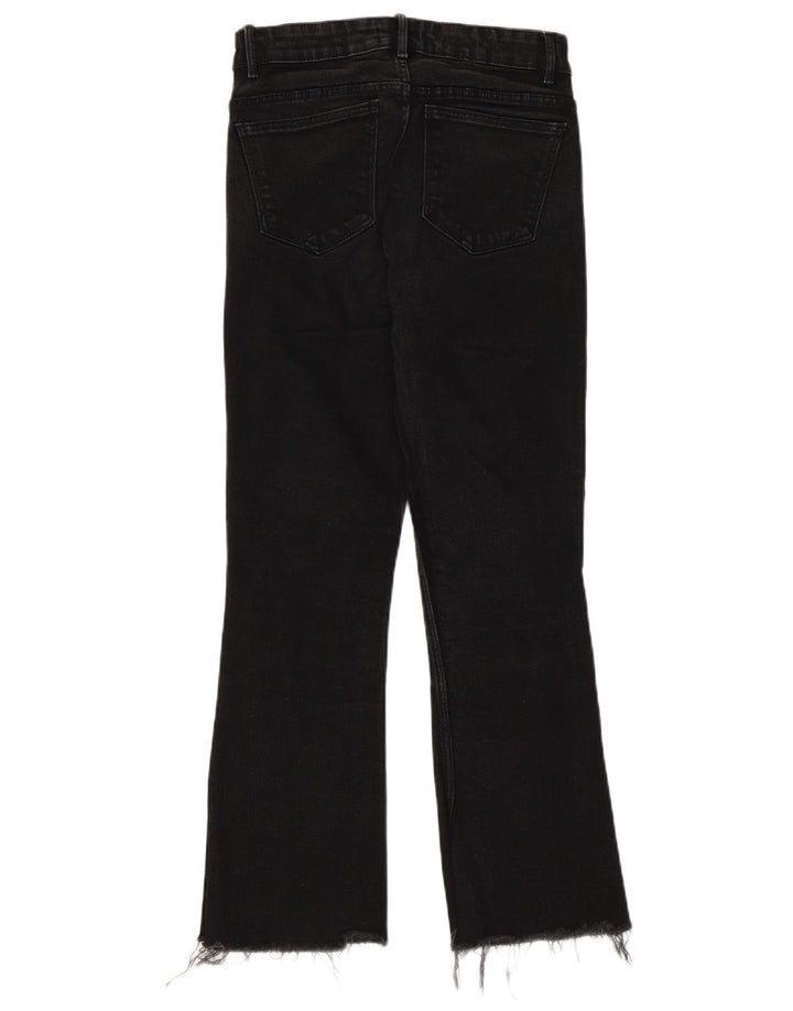 Zara Womens Bootcut Jeans EU 38 Small W28 L25 Black Cotton