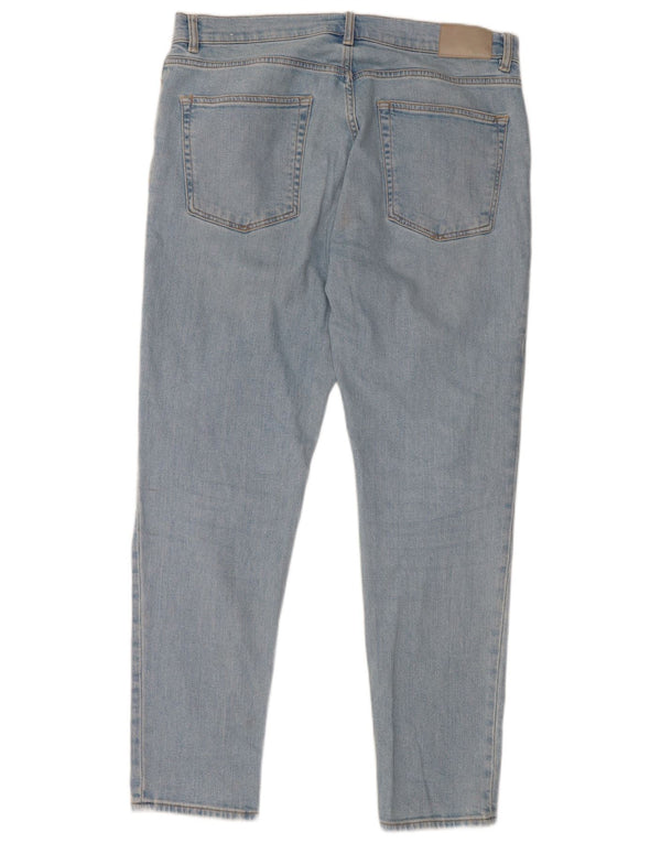 Zara Mens Slim Jeans EU 44 Large W34 L30 Blue Cotton