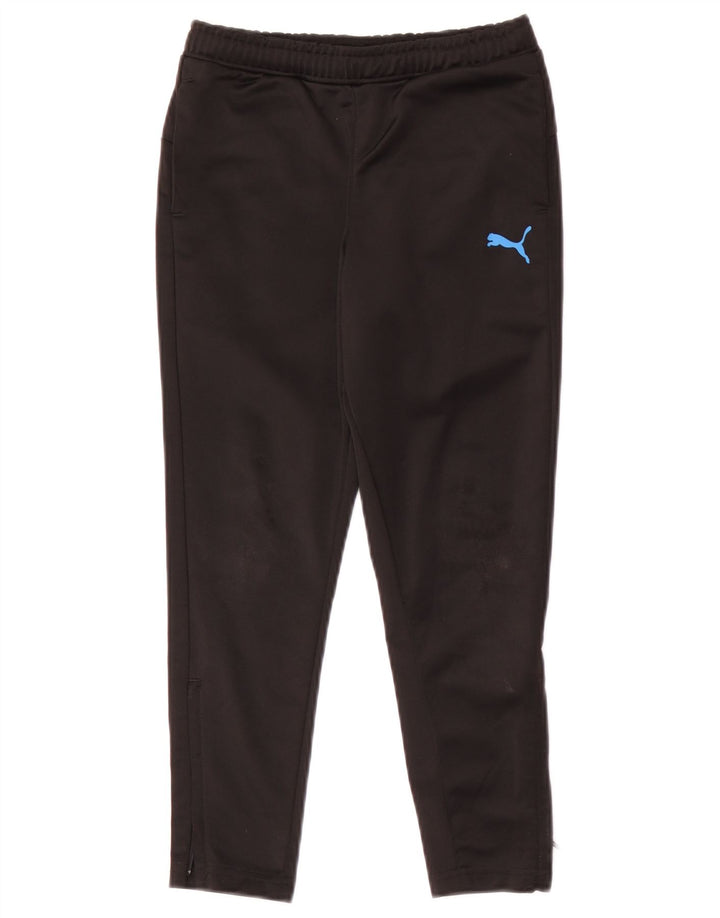 Puma Boys Tracksuit Trousers 7-8 Years Black Polyester