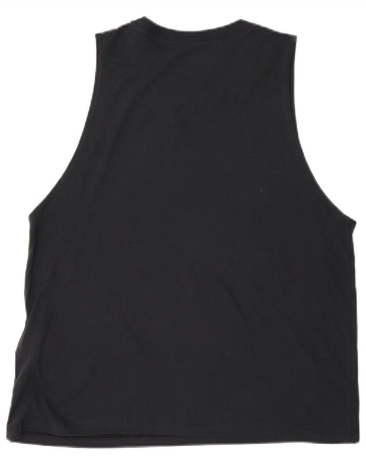 Under Armour Womens Graphic Vest Top UK 14 Medium Black Cotton