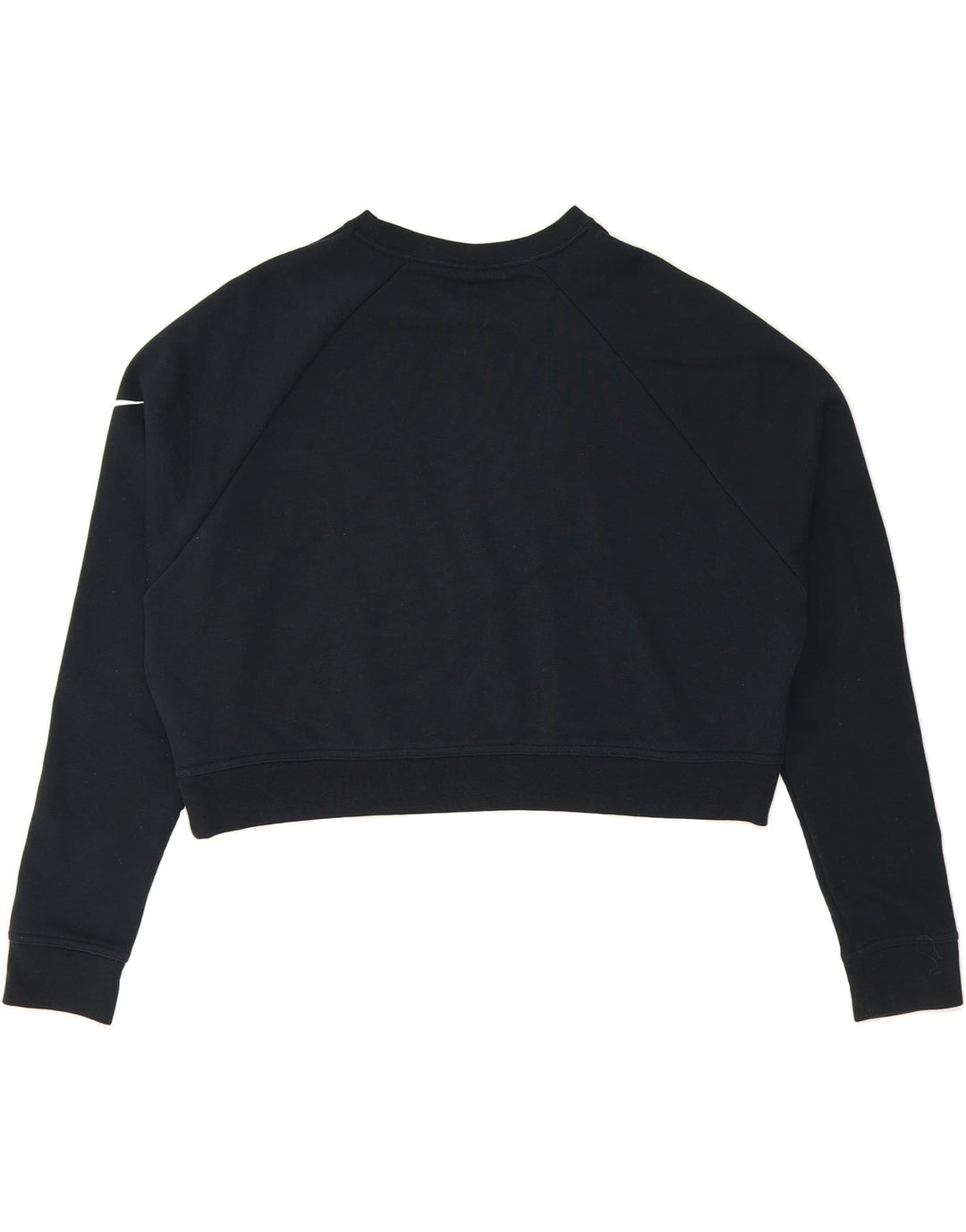 NIKE Womens Dri Fit Oversized Crop Sweatshirt Jumper UK 14 Medium Black Vintage Nike and Second-Hand Nike from Messina Hembry 