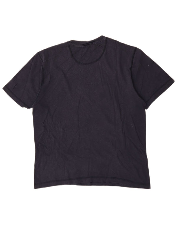 Nike Mens T-Shirt Top UK 36/38 Small Navy Blue Cotton