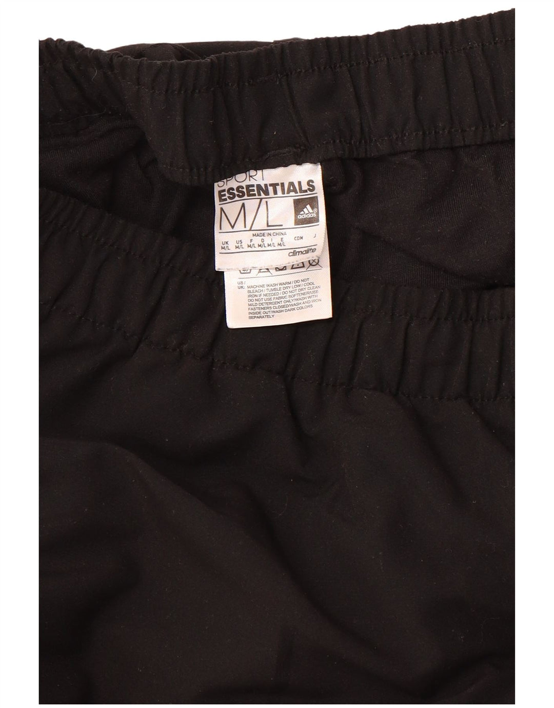 ADIDAS Mens Climalite Tracksuit Trousers Medium  Black Polyester