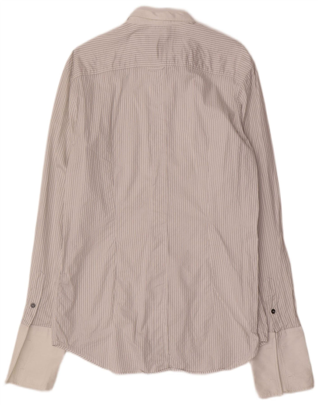 DOLCE & GABBANA Mens George Formal Shirt Size 17 43 XL White Striped