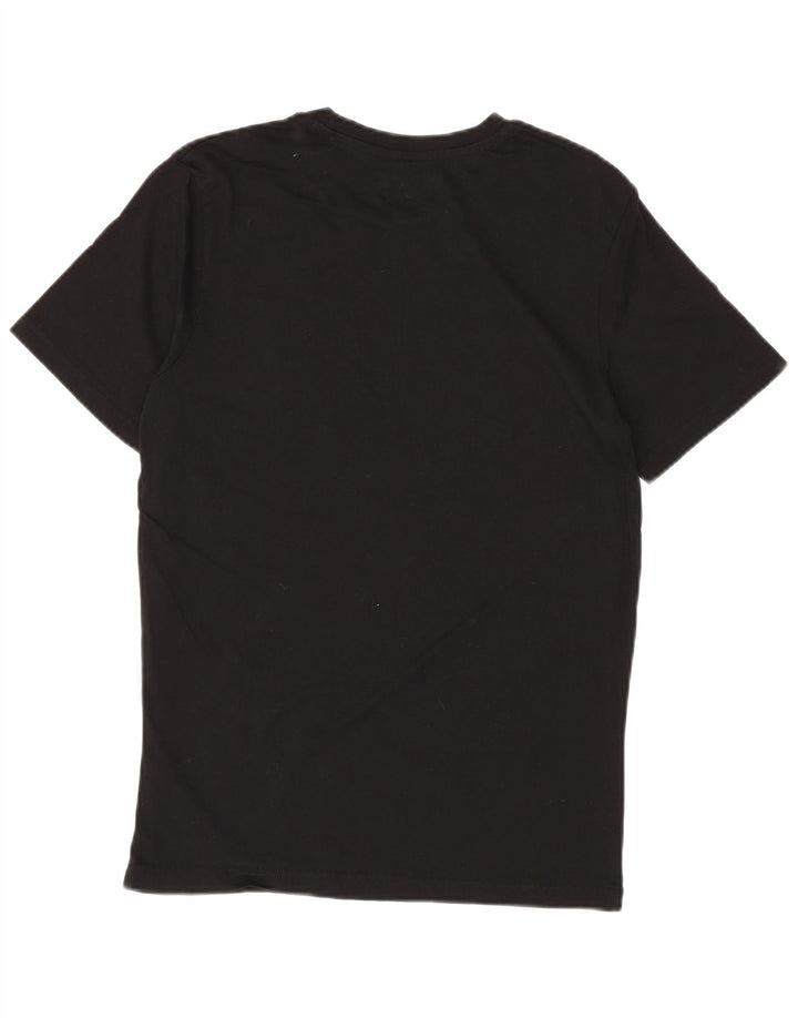 JACK & JONES Mens Graphic T-Shirt Top Small Black