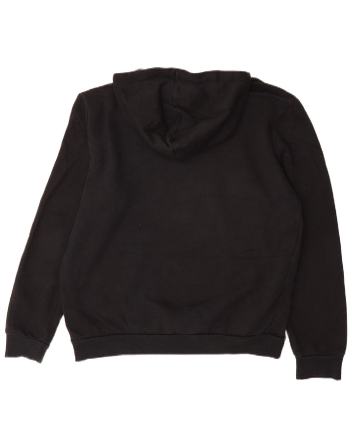 PUMA Mens Graphic Hoodie Jumper Medium Black Cotton