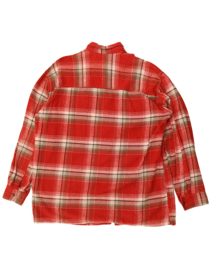 Levi's Mens Flannel Shirt XL Red Check Cotton