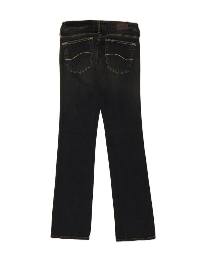 LEE Womens Coral Patch Bootcut Jeans W25 L31 Black Cotton Vintage Lee and Second-Hand Lee from Messina Hembry 