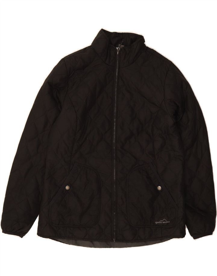 EDDIE BAUER Womens Quilted Jacket UK 16 Large Black Polyester Vintage Eddie Bauer and Second-Hand Eddie Bauer from Messina Hembry 