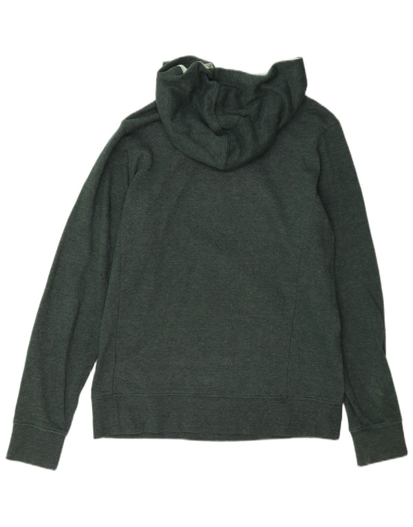 The North Face Womens Graphic Hoodie Jumper UK 14 Medium Green Cotton