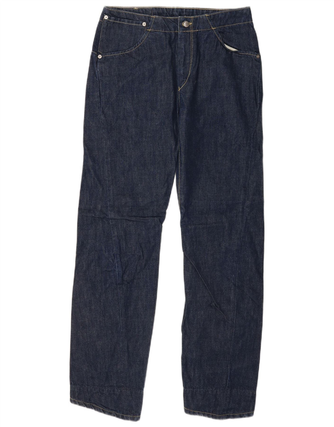 Levi's Mens Straight Jeans W29 L32 Navy Blue Cotton