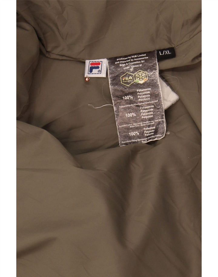 FILA Mens Padded Jacket UK 40 Large Green Polyamide