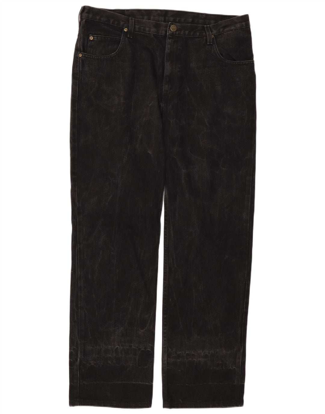 LEE Mens Brooklyn Comfort Straight Jeans W38 L32 Black Cotton