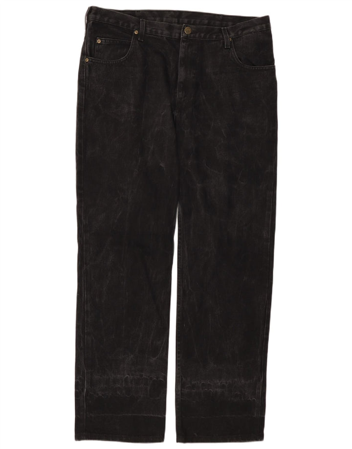 LEE Mens Brooklyn Comfort Straight Jeans W38 L32 Black Cotton