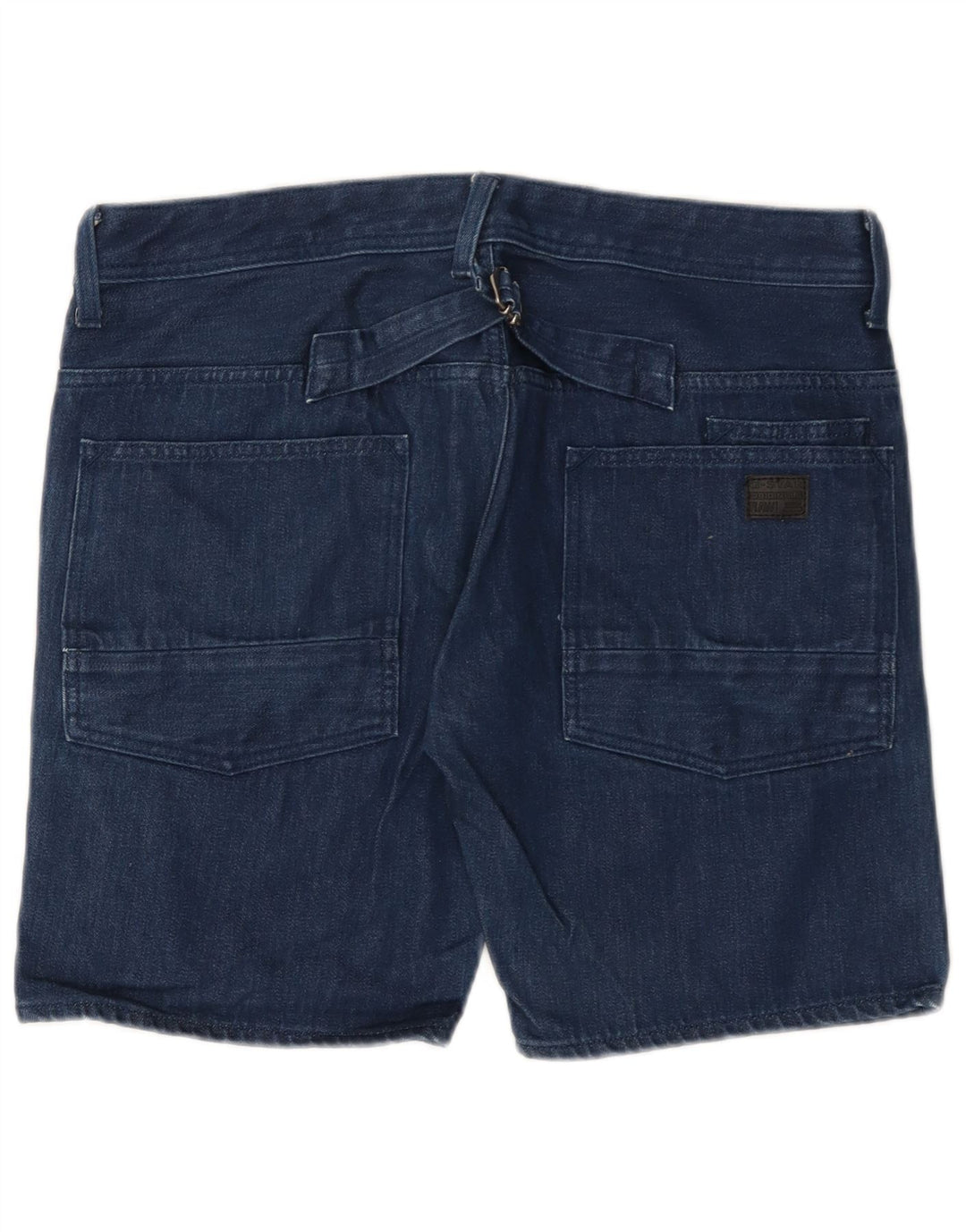 G-Star Mens Denim Shorts W34 Large Navy Blue Cotton