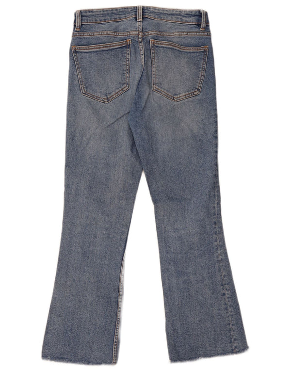 Zara Womens Flared Jeans EU 38 Small W28 L25 Blue Cotton