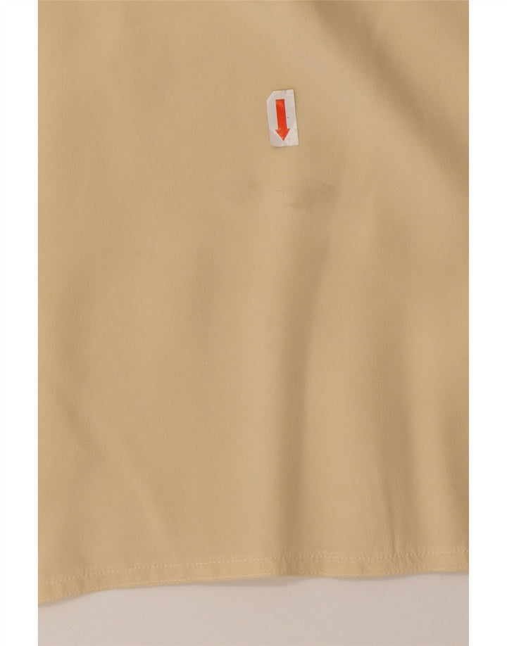 Paolo Tonali Womens Oversized Blouse Top UK 10 Small Beige