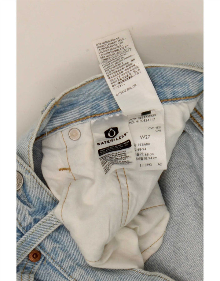 Levi's Womens 501 Denim Shorts W27 Small Blue Cotton