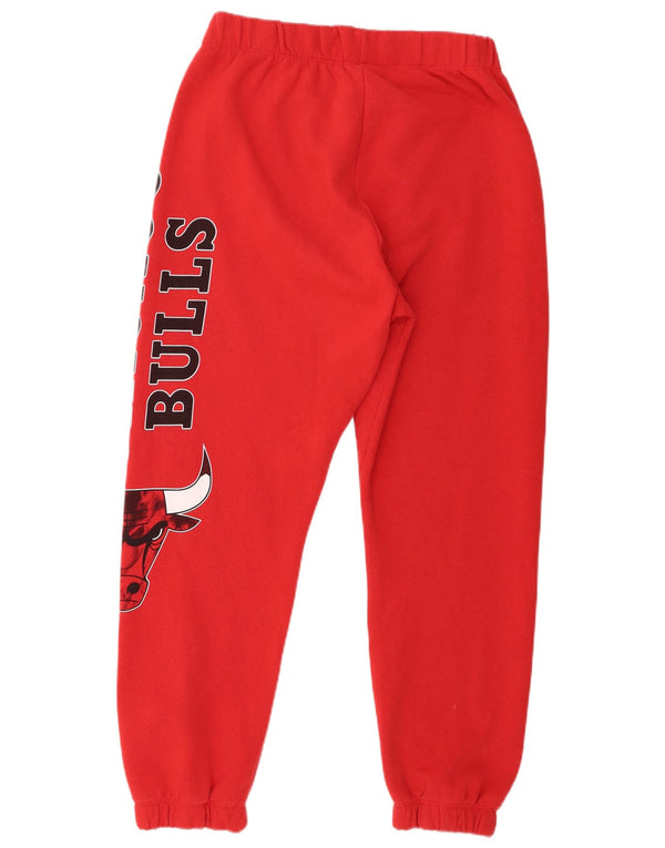 NBA Boys Chicago Bulls Tracksuit Trousers Joggers 13-14 Years XL Red